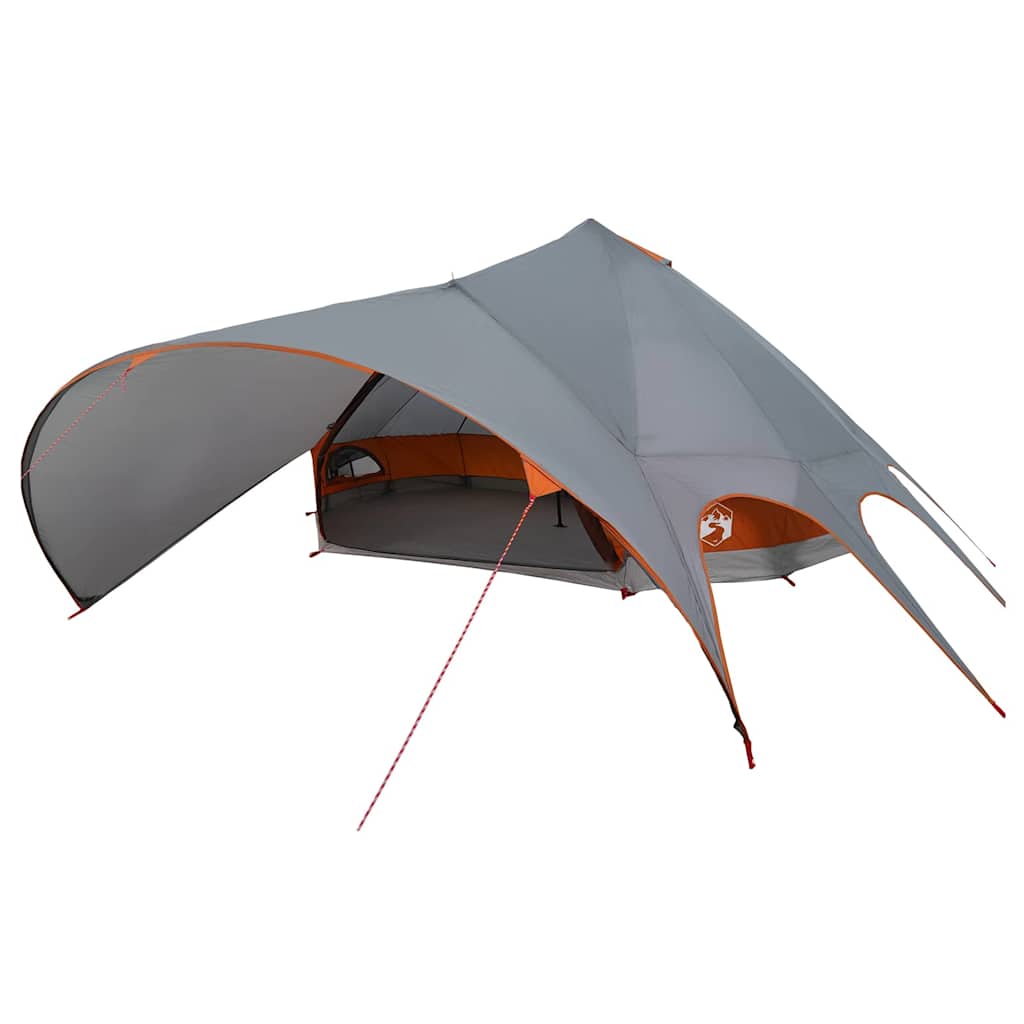 Teepee Tent 9-Person Grey and Orange 502 x 502 x 297 cm