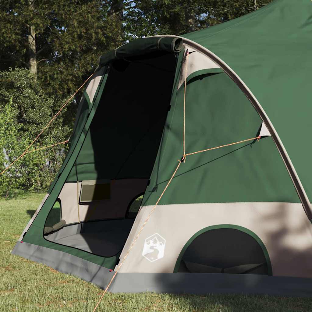 Dome Tent 4-Person with Roof Green 505 x 450 x 248 cm