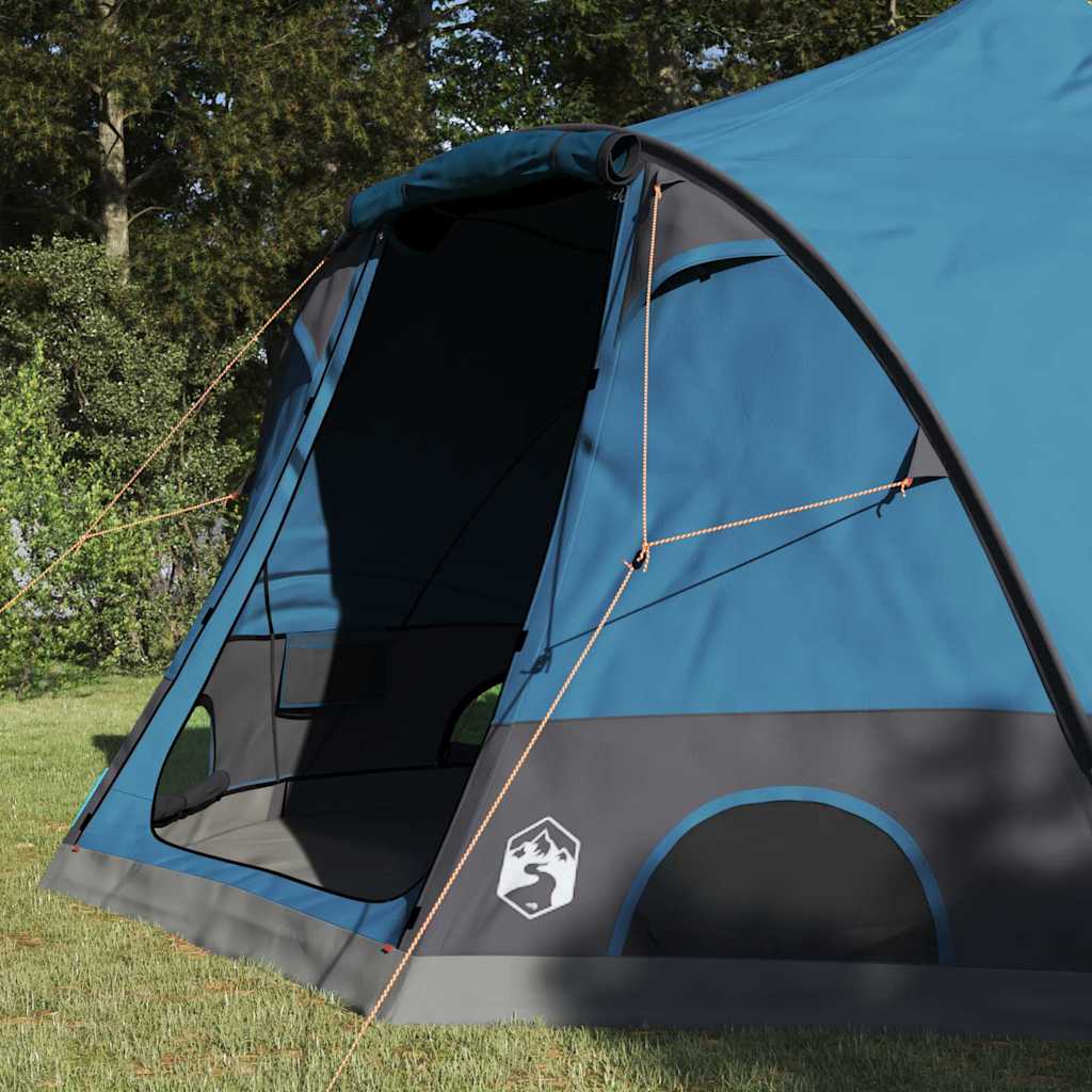 Dome Tent 4-Person with Roof Blue 505 x 450 x 248 cm