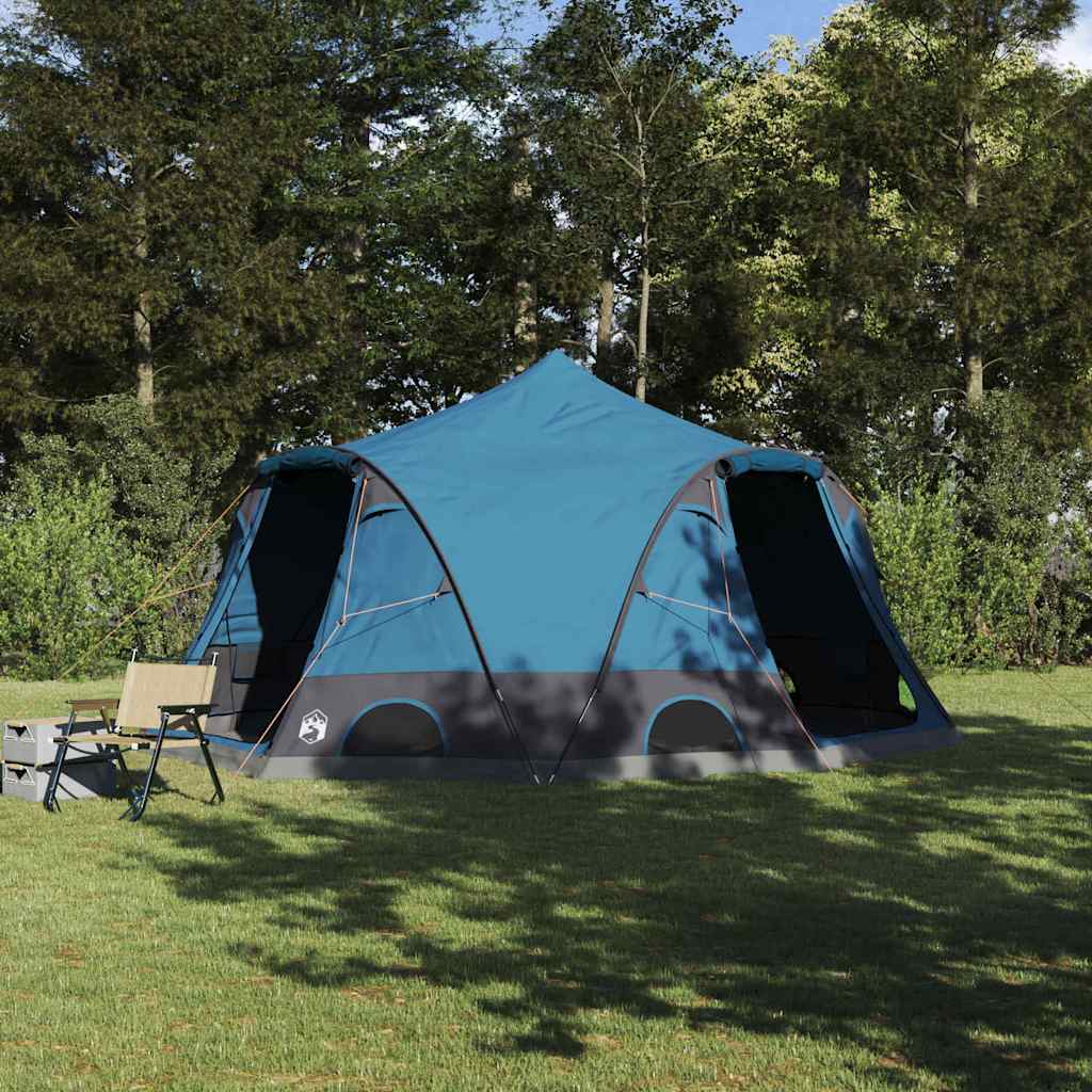 Dome Tent 4-Person with Roof Blue 505 x 450 x 248 cm