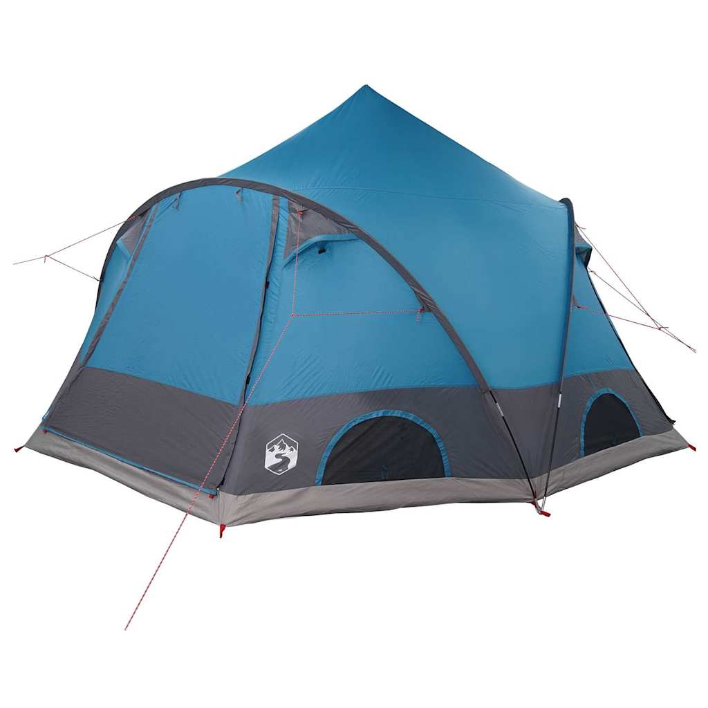 Dome Tent 4-Person with Roof Blue 505 x 450 x 248 cm