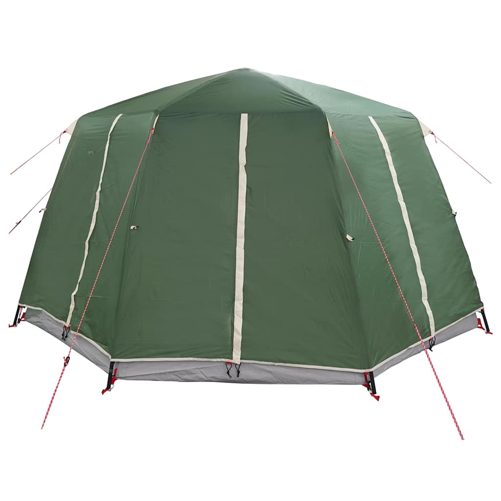 Cabin Tent 6-Person with Roof Green 425 x 396 x 222 cm