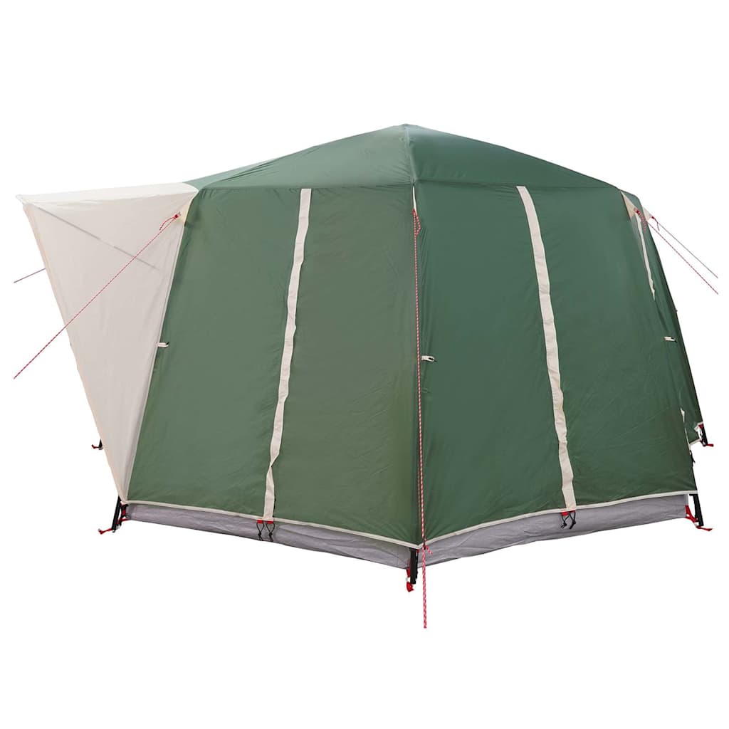 Cabin Tent 6-Person with Roof Green 425 x 396 x 222 cm