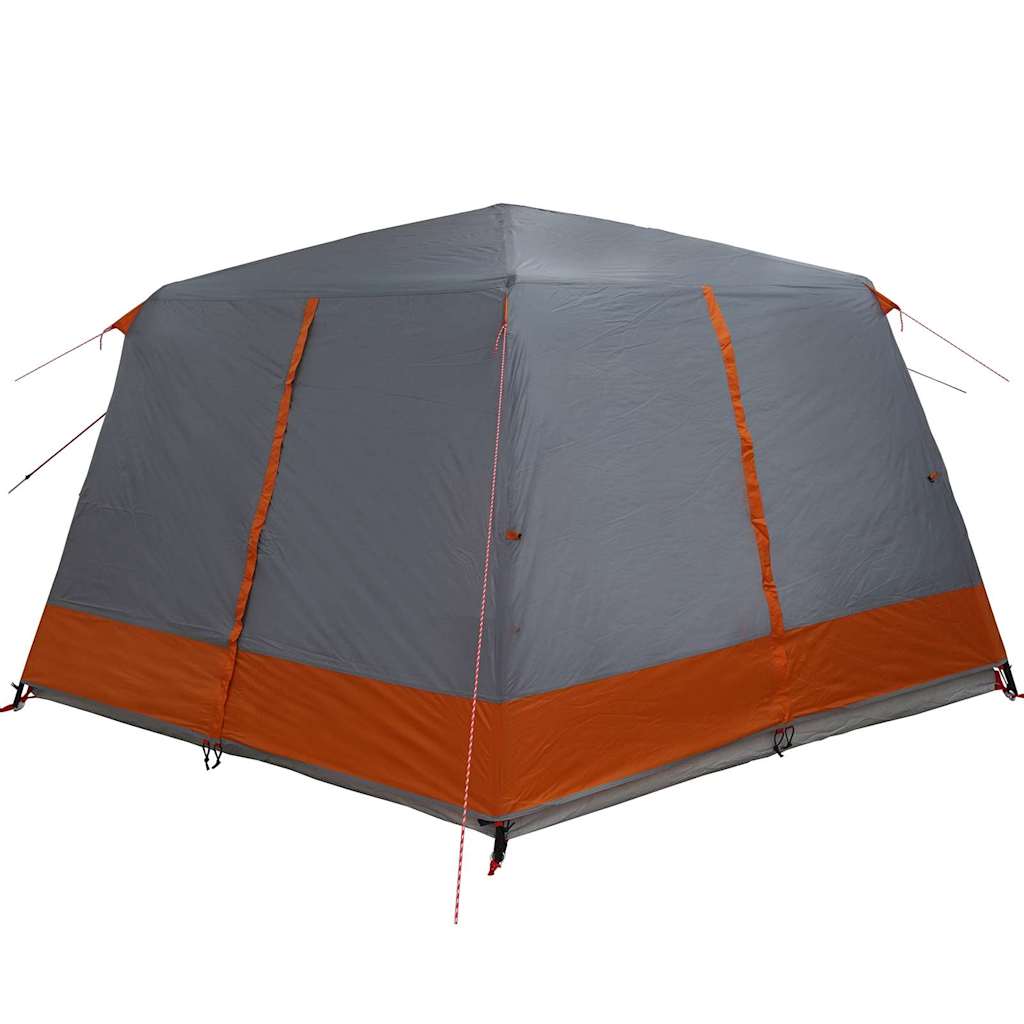 Cabin Tent 7-Person Grey and Orange 400 x 350 x 212 cm