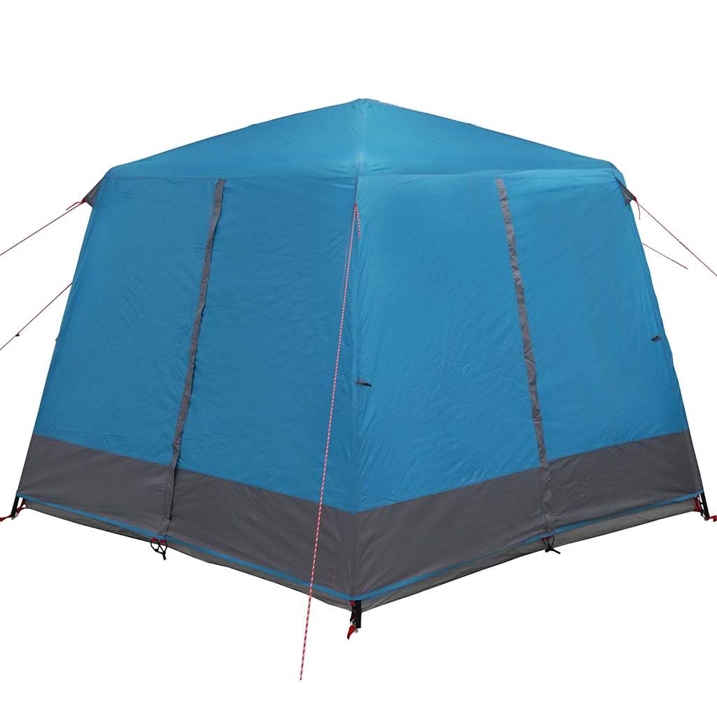 Cabin Tent 5-Person with Roof Blue and Grey 333 x 317 x 194 cm
