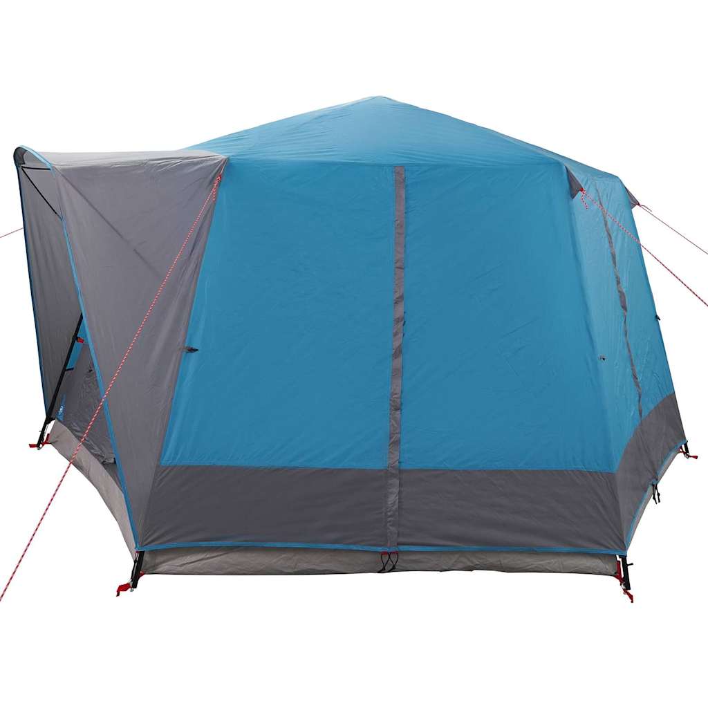 Cabin Tent 5-Person with Roof Blue and Grey 333 x 317 x 194 cm