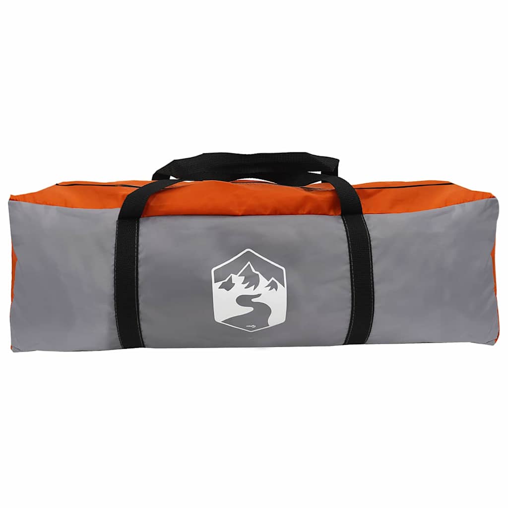 Cabin Tent 5-Person Grey and Orange 333 x 317 x 194 cm