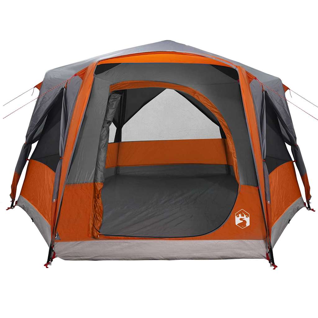 Cabin Tent 5-Person Grey and Orange 333 x 317 x 194 cm