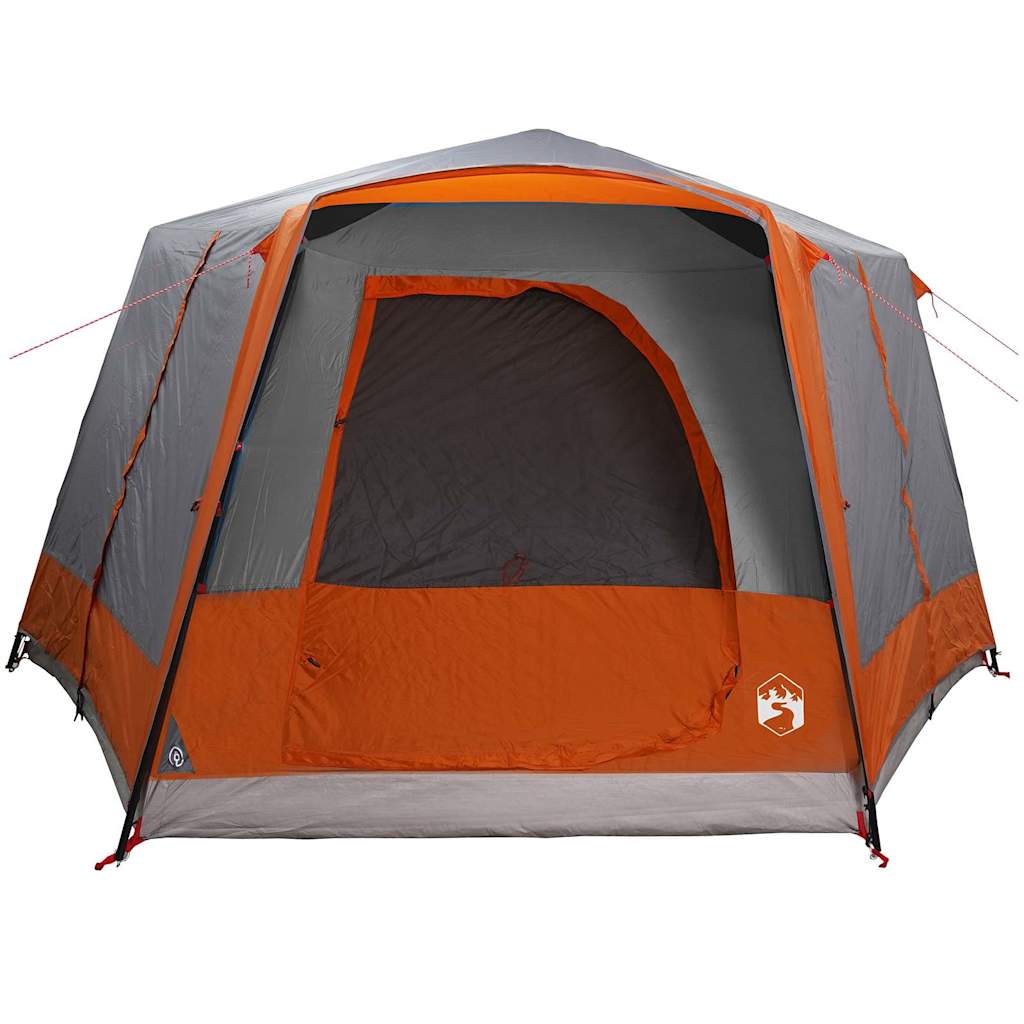 Cabin Tent 5-Person Grey and Orange 333 x 317 x 194 cm