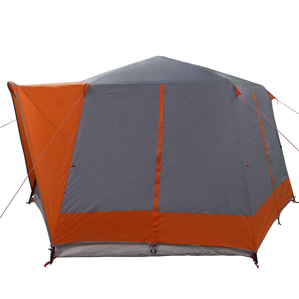 Cabin Tent 5-Person Grey and Orange 333 x 317 x 194 cm