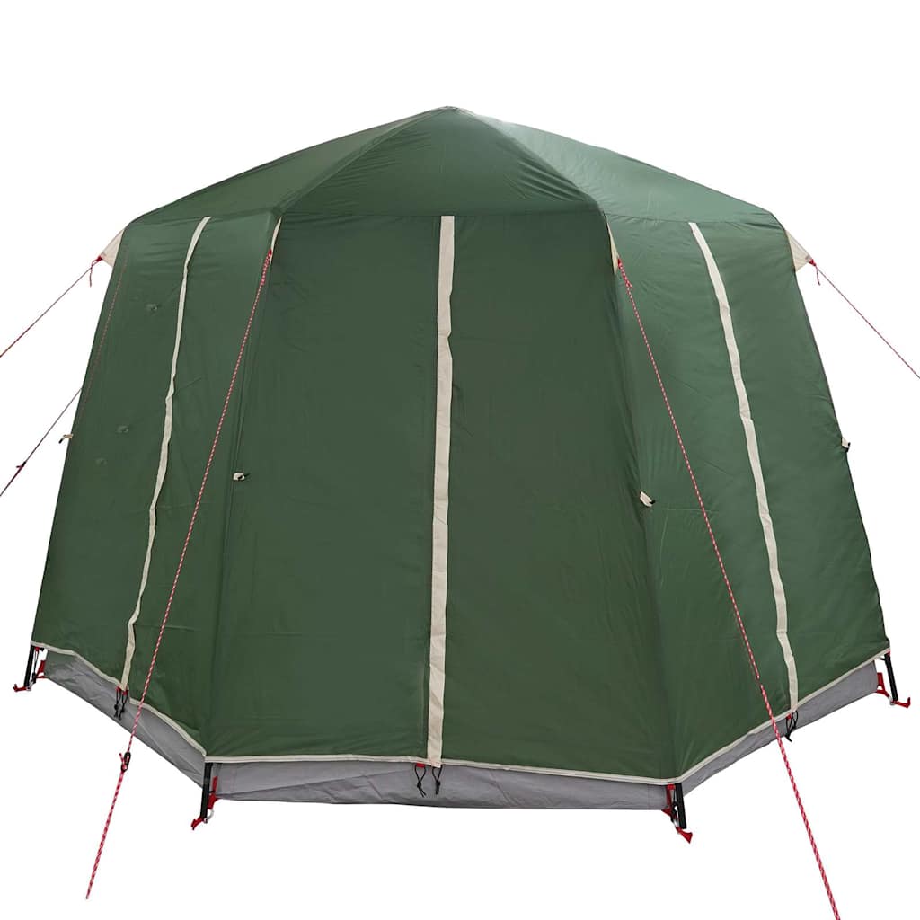 Cabin Tent 3-Person Green and White 320 x 320 x 203 cm