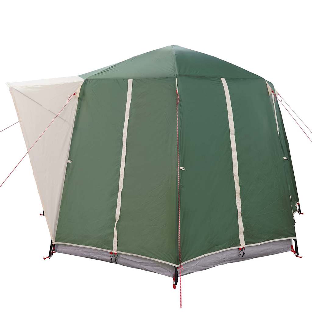 Cabin Tent 3-Person Green and White 320 x 320 x 203 cm