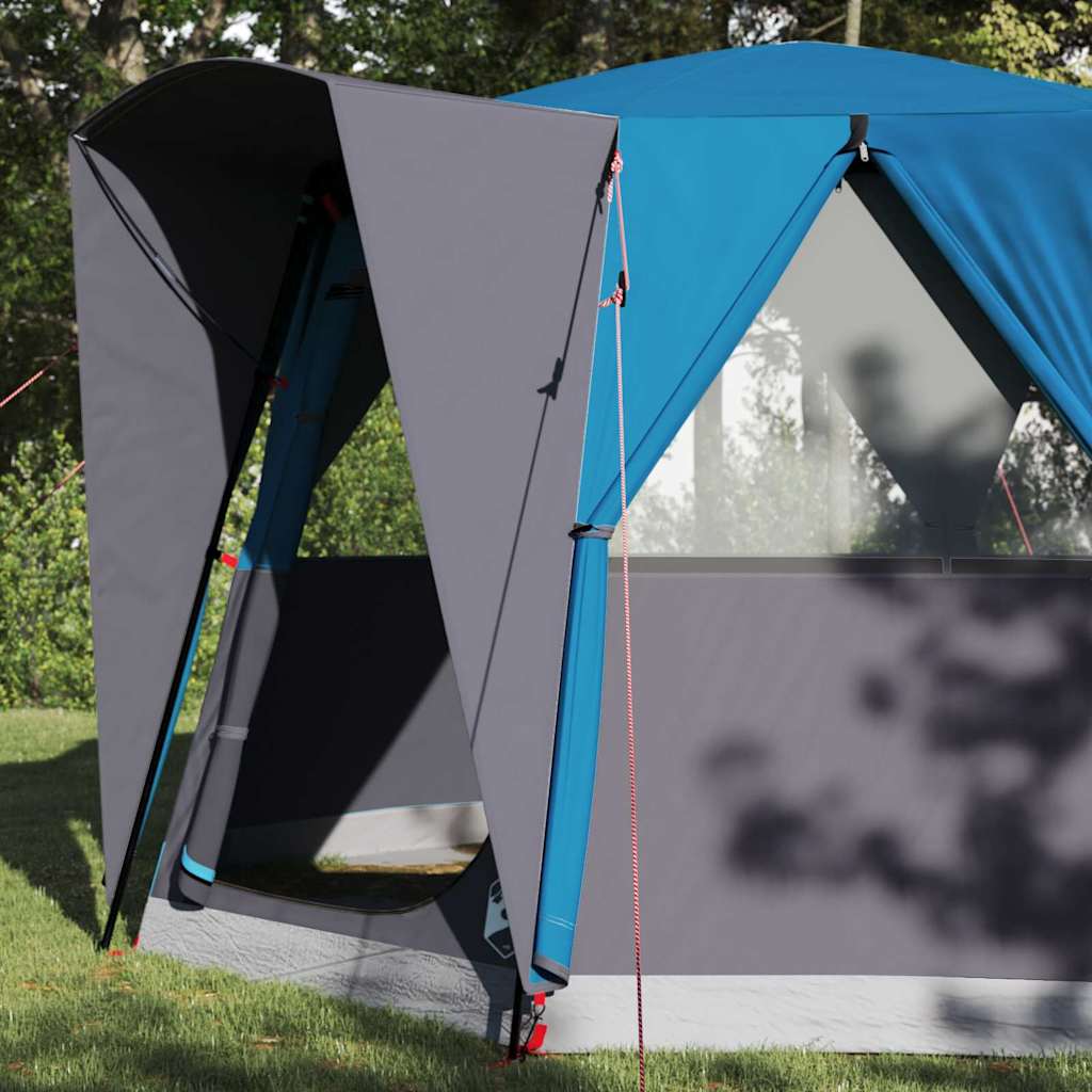 Cabin Tent 3-Person with Roof Blue and Grey 320 x 320 x 203 cm