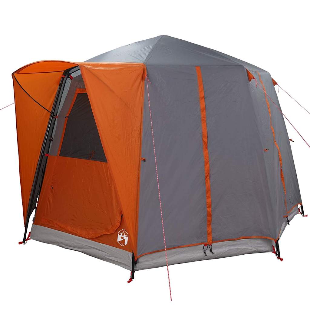 Cabin Tent 3-Person Grey and Orange 320 x 320 x 203 cm