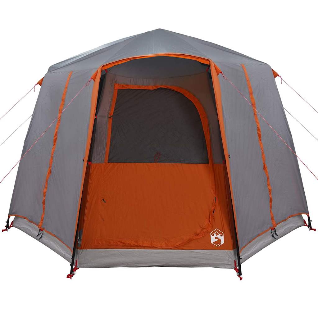 Cabin Tent 3-Person Grey and Orange 320 x 320 x 203 cm