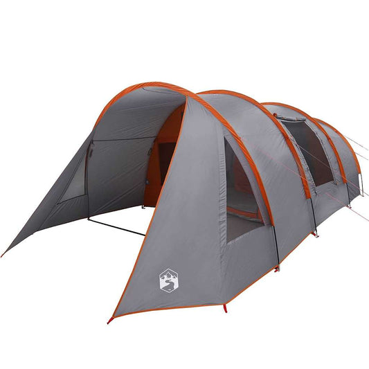 Tunnel Tent 4-Person 4-Person Grey and Orange