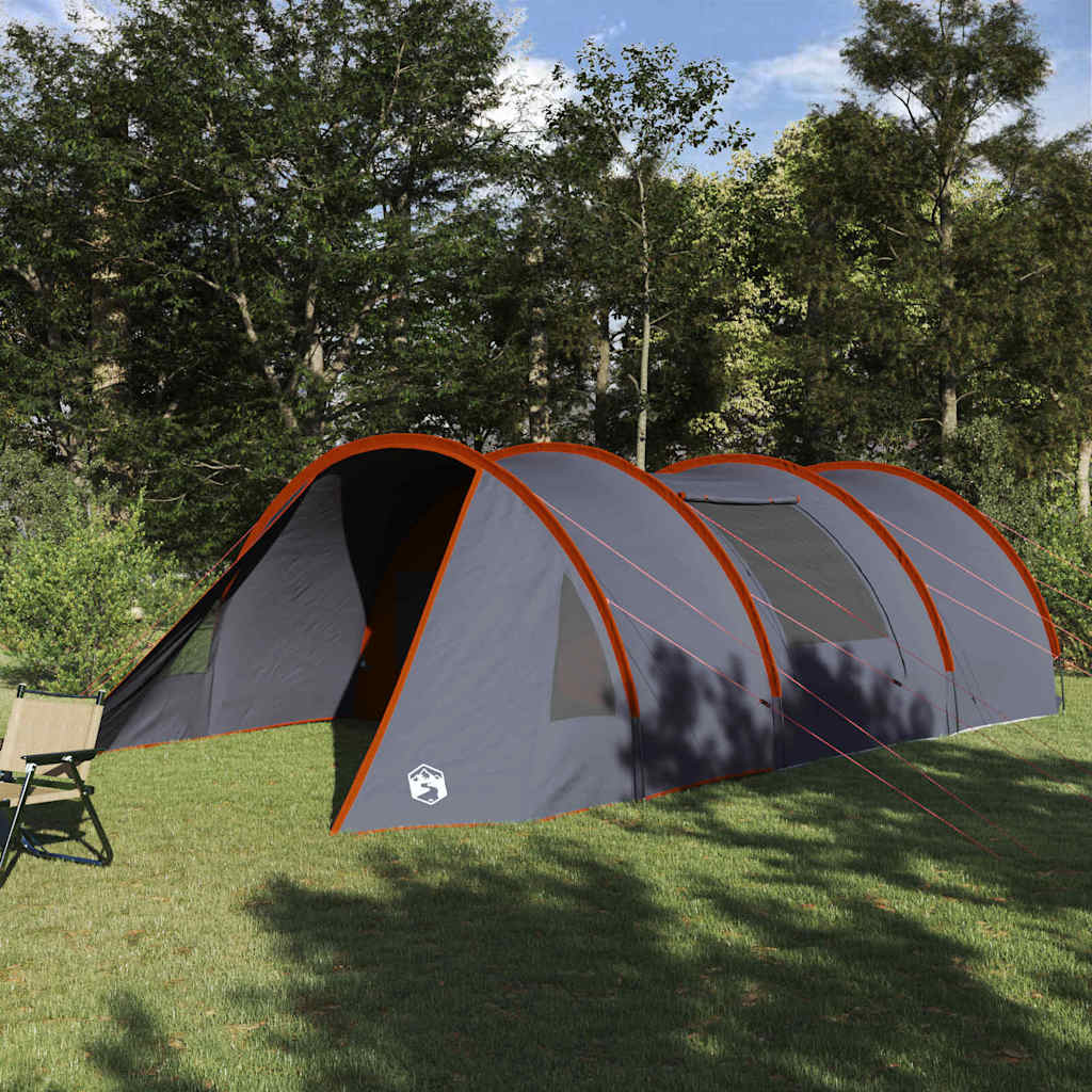 Tunnel Tent 5-Person Grey and Orange 805 x 405 x 211 cm