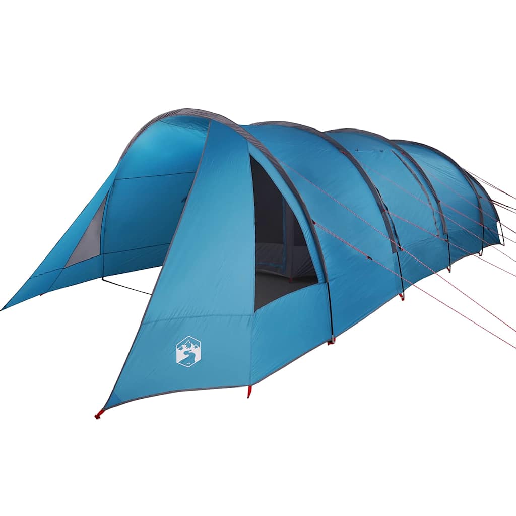 Tunnel Tent 6-Person with Roof Blue and Grey 890 x 470 x 220 cm