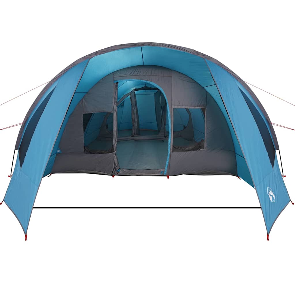 Tunnel Tent 6-Person with Roof Blue and Grey 890 x 470 x 220 cm