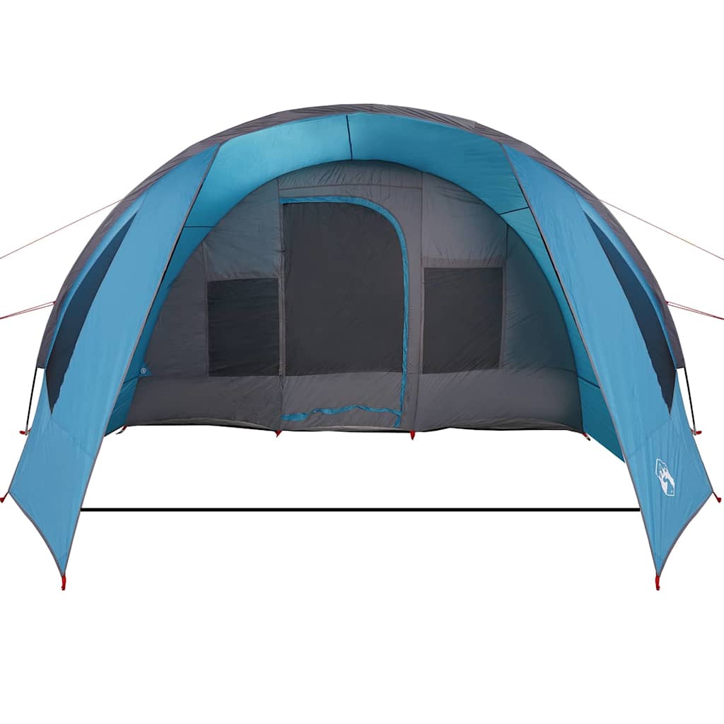 Tunnel Tent 6-Person with Roof Blue and Grey 890 x 470 x 220 cm