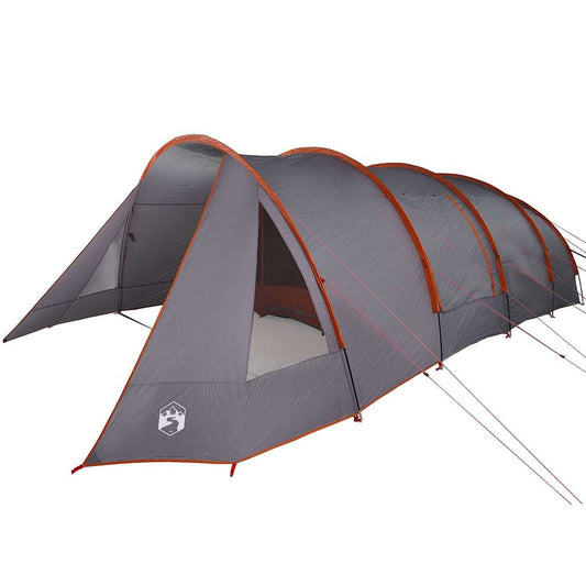 Tunnel Tent 6-Person 6-Person Grey and Orange