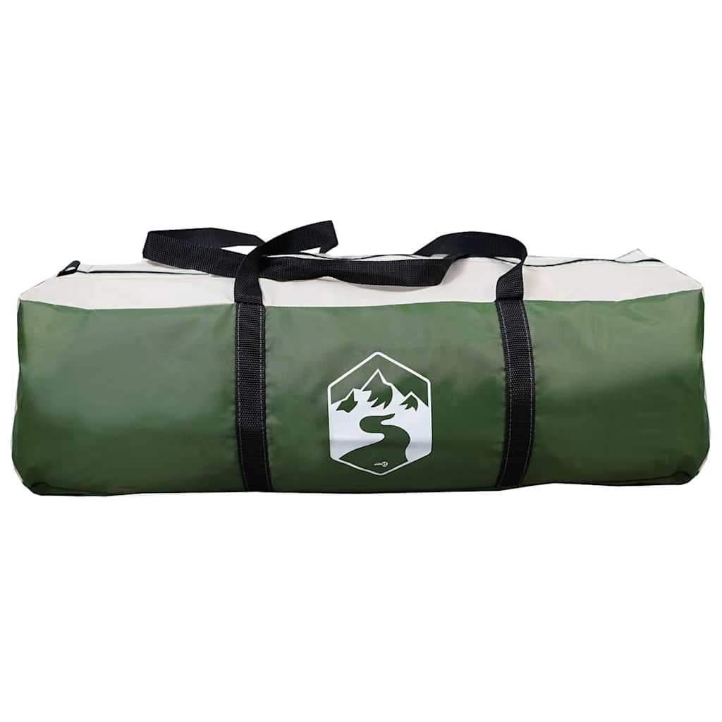 Tunnel Tent 6-Person Green and White 700 x 590 x 215 cm