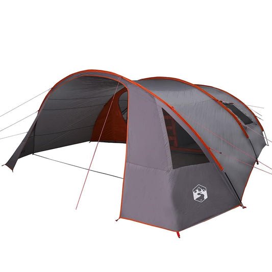 Tunnel Tent 6-Person 6-Person Grey and Orange