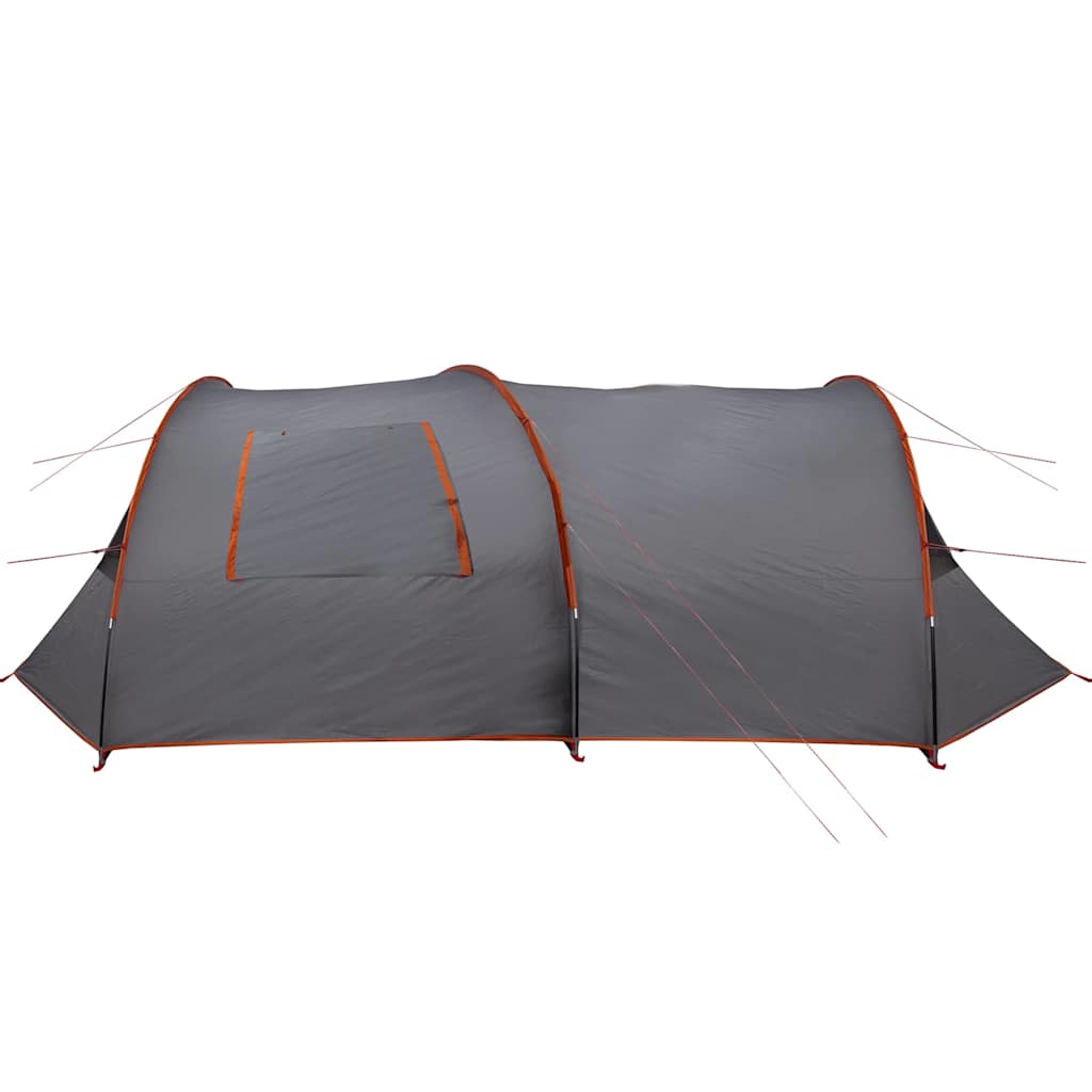 Tunnel Tent 6-Person Grey and Orange 700 x 590 x 215 cm