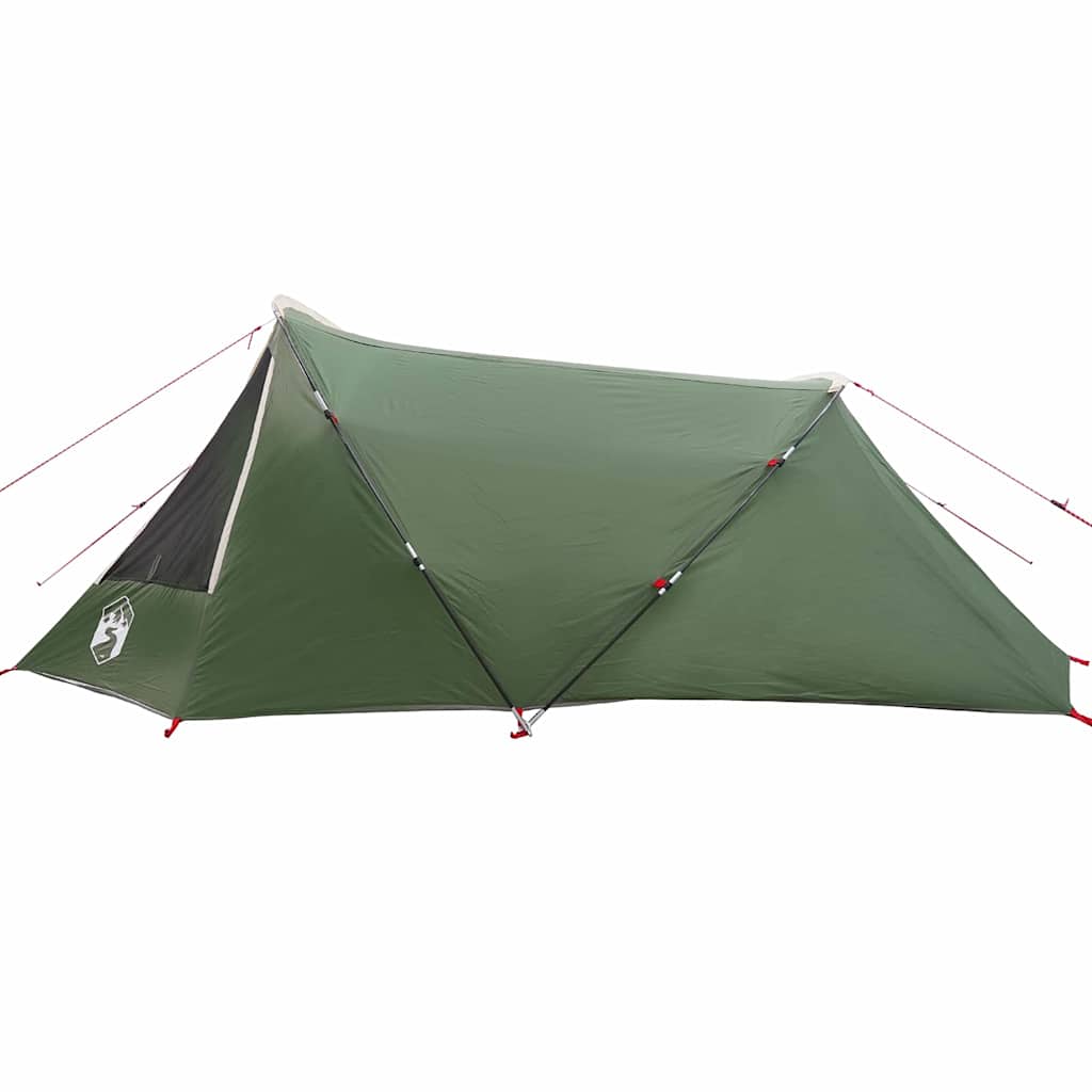 Tunnel Tent 3-Person Green and White 328 x 228 x 115 cm