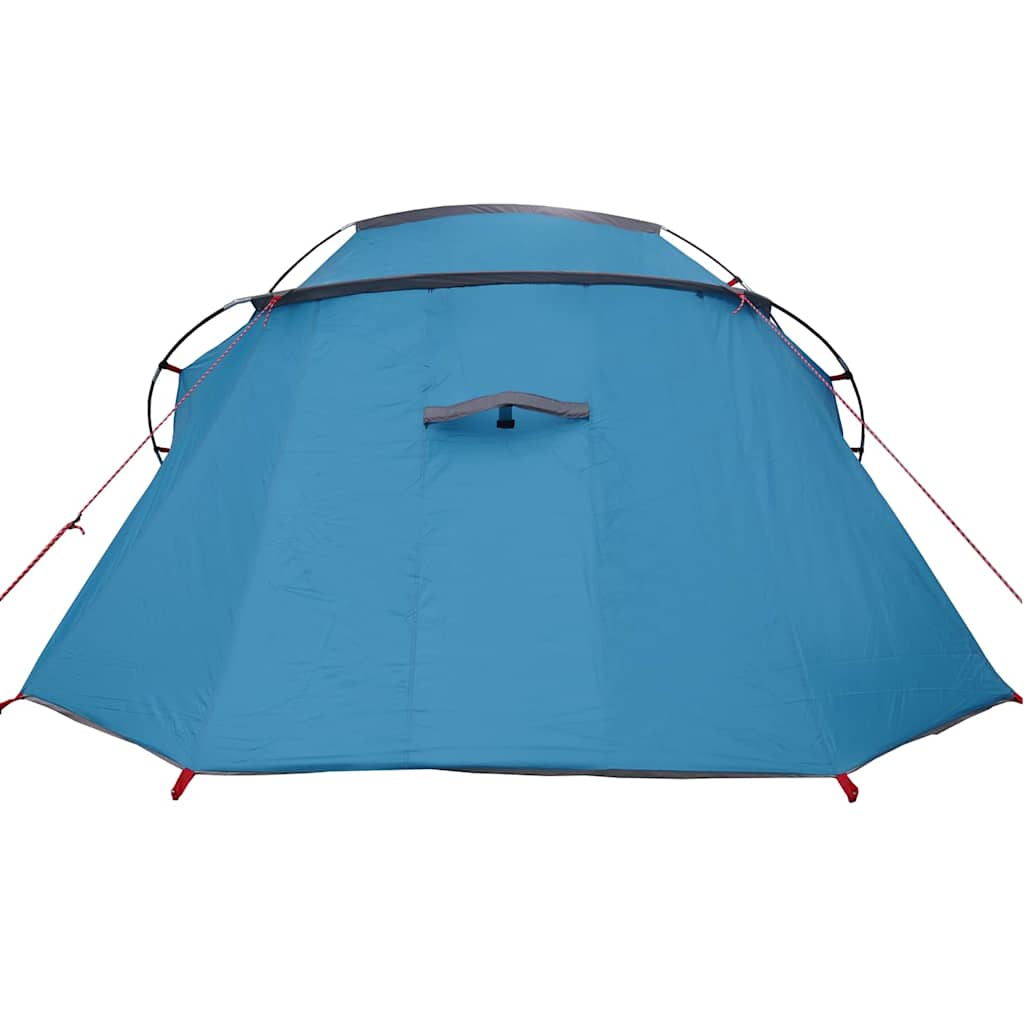 Tunnel Tent 3-Person with Roof Blue and Grey 328 x 228 x 115 cm