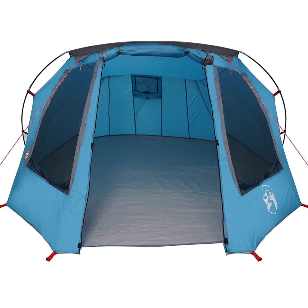 Tunnel Tent 3-Person with Roof Blue and Grey 328 x 228 x 115 cm