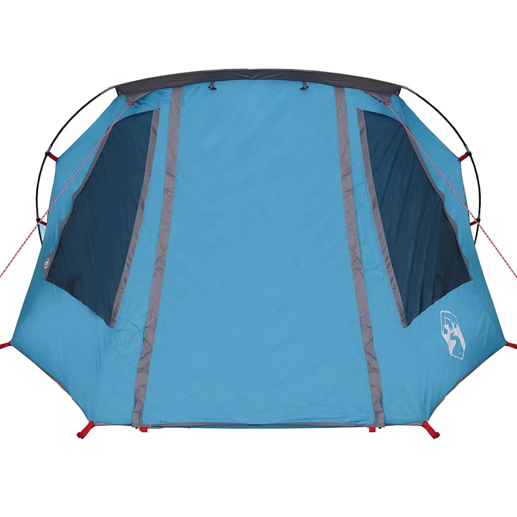 Tunnel Tent 3-Person with Roof Blue and Grey 328 x 228 x 115 cm