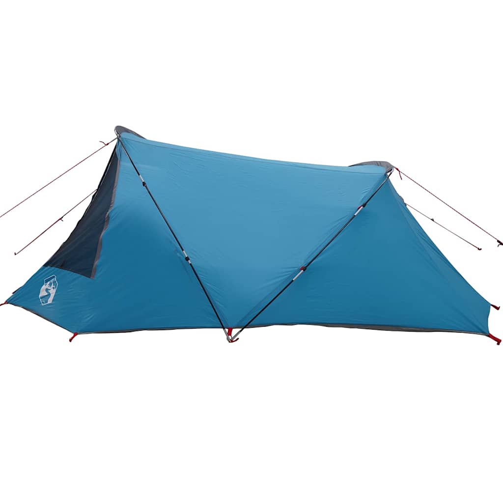 Tunnel Tent 3-Person with Roof Blue and Grey 328 x 228 x 115 cm