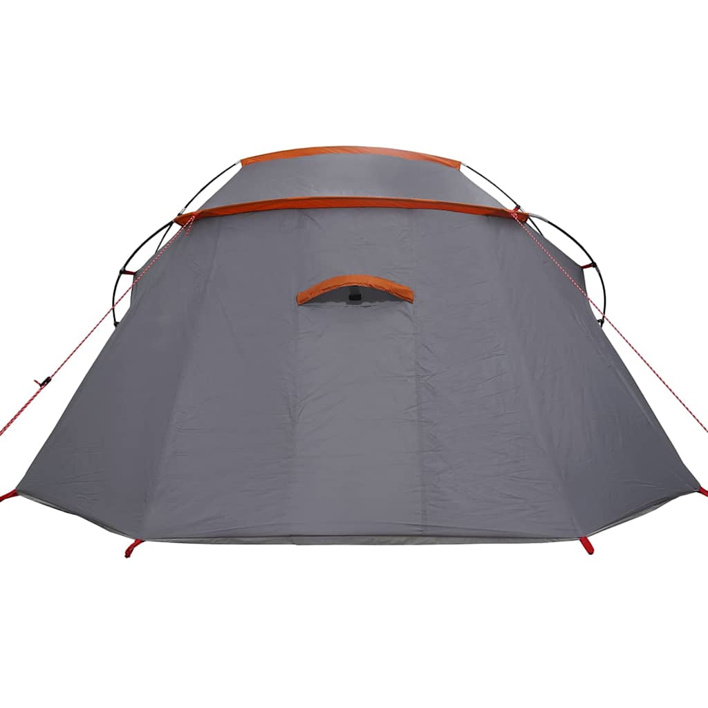 Tunnel Tent 3-Person Grey and Orange 328 x 228 x 115 cm