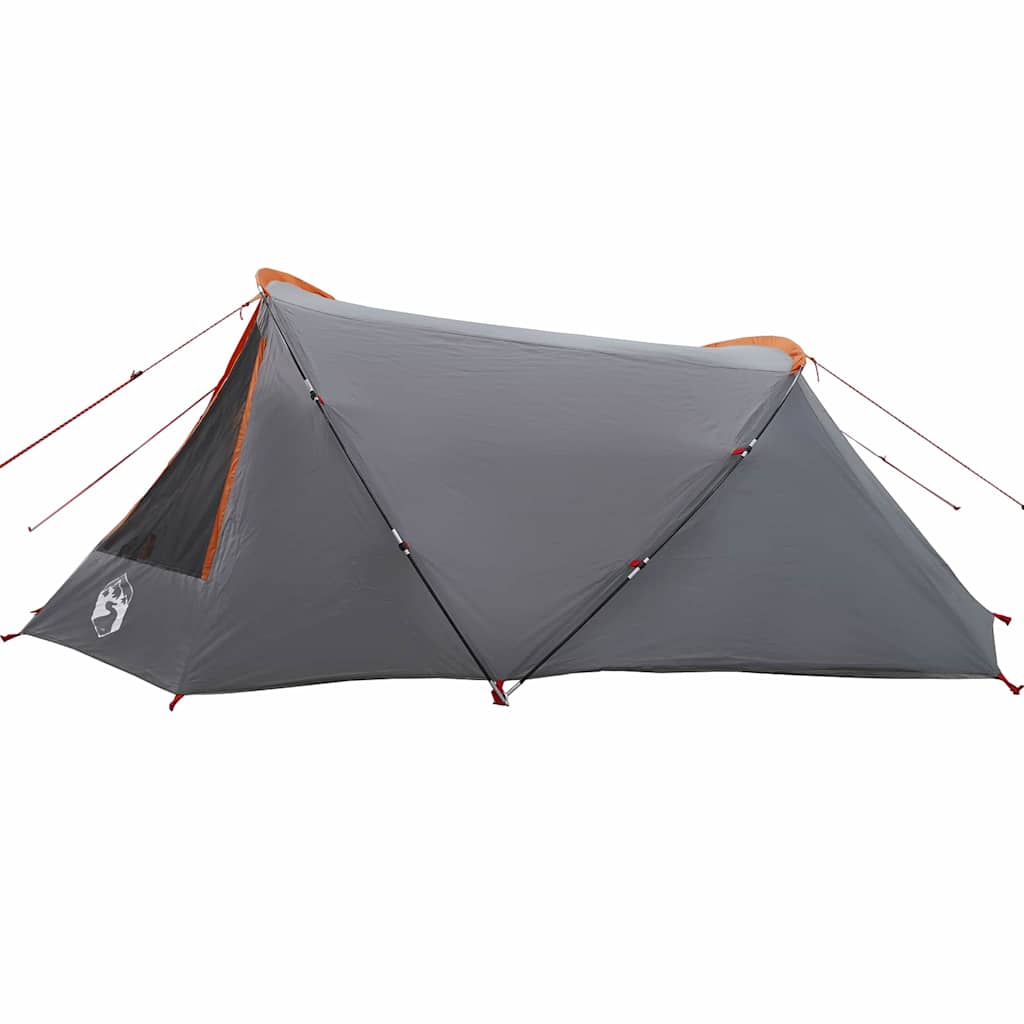 Tunnel Tent 3-Person Grey and Orange 328 x 228 x 115 cm