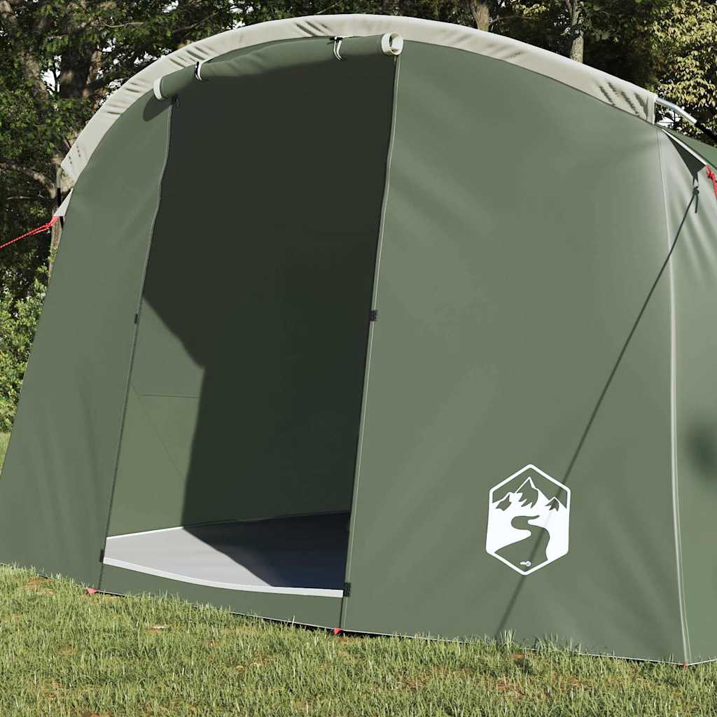 Tunnel Tent 4-Person Green and White 318 x 275 x 140 cm