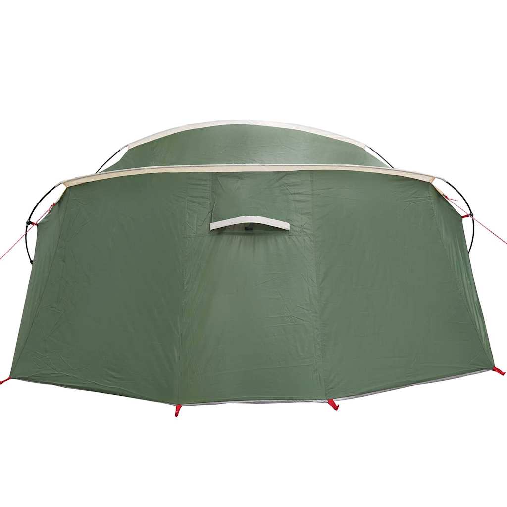 Tunnel Tent 4-Person Green and White 318 x 275 x 140 cm