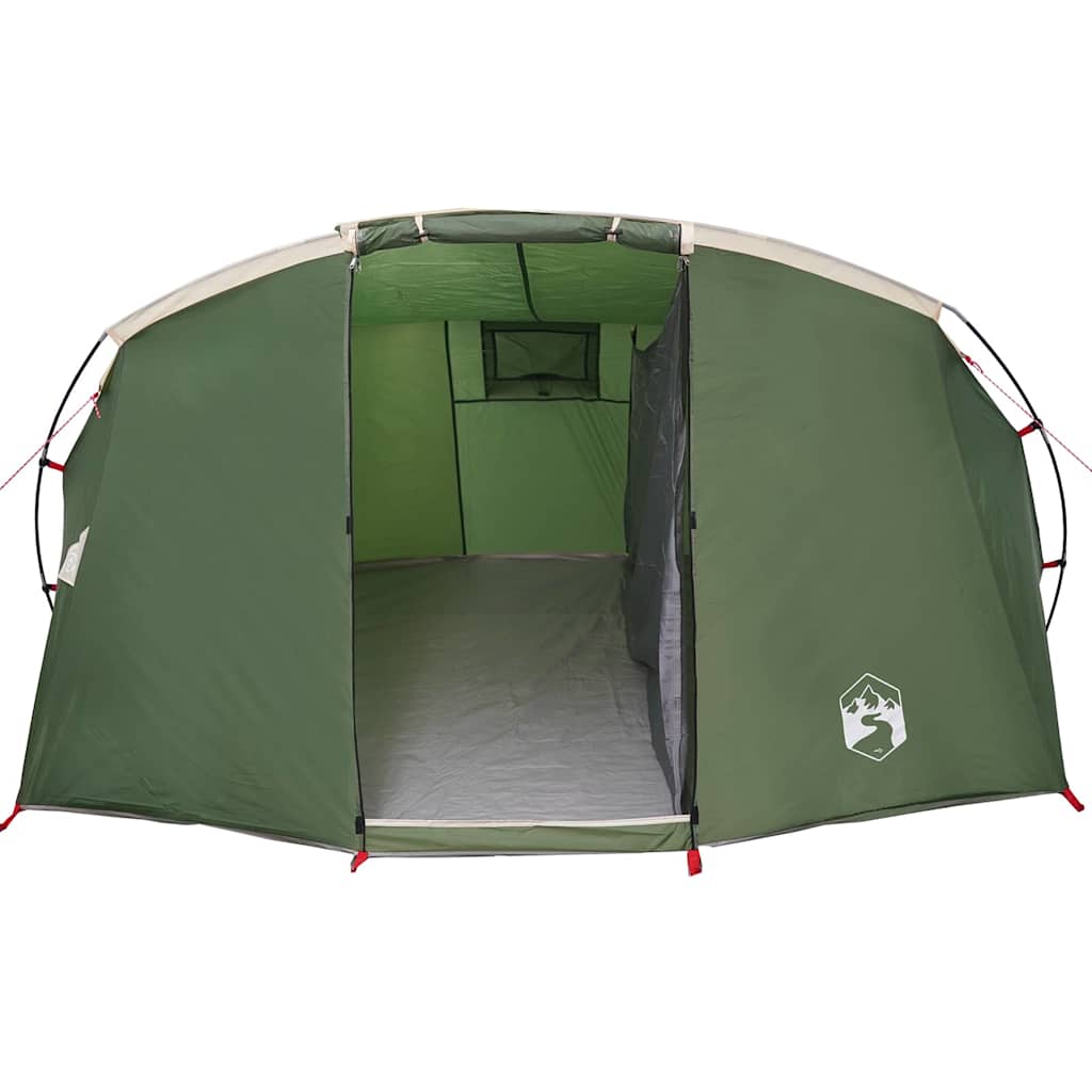 Tunnel Tent 4-Person Green and White 318 x 275 x 140 cm