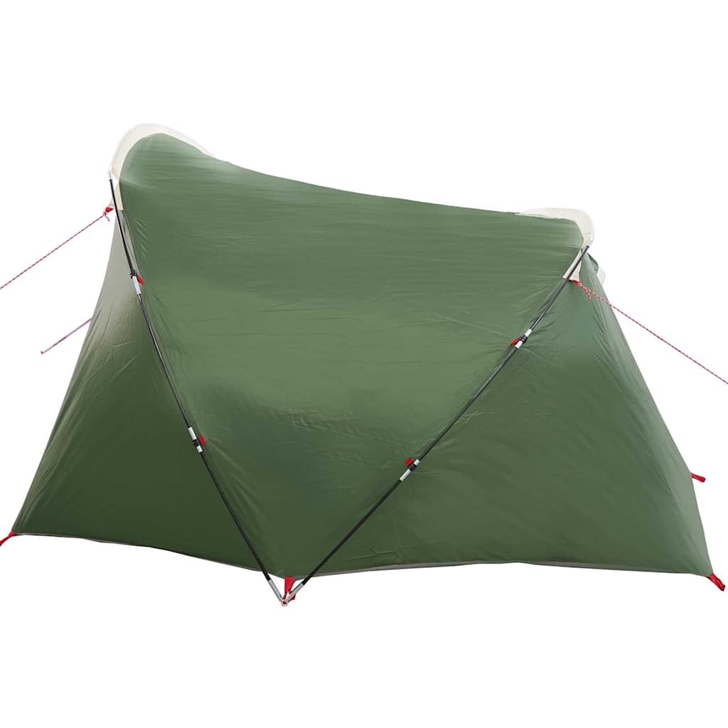 Tunnel Tent 4-Person Green and White 318 x 275 x 140 cm