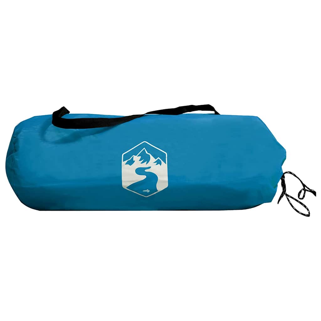 Tunnel Tent 4-Person with Roof Blue and Grey 318 x 275 x 140 cm