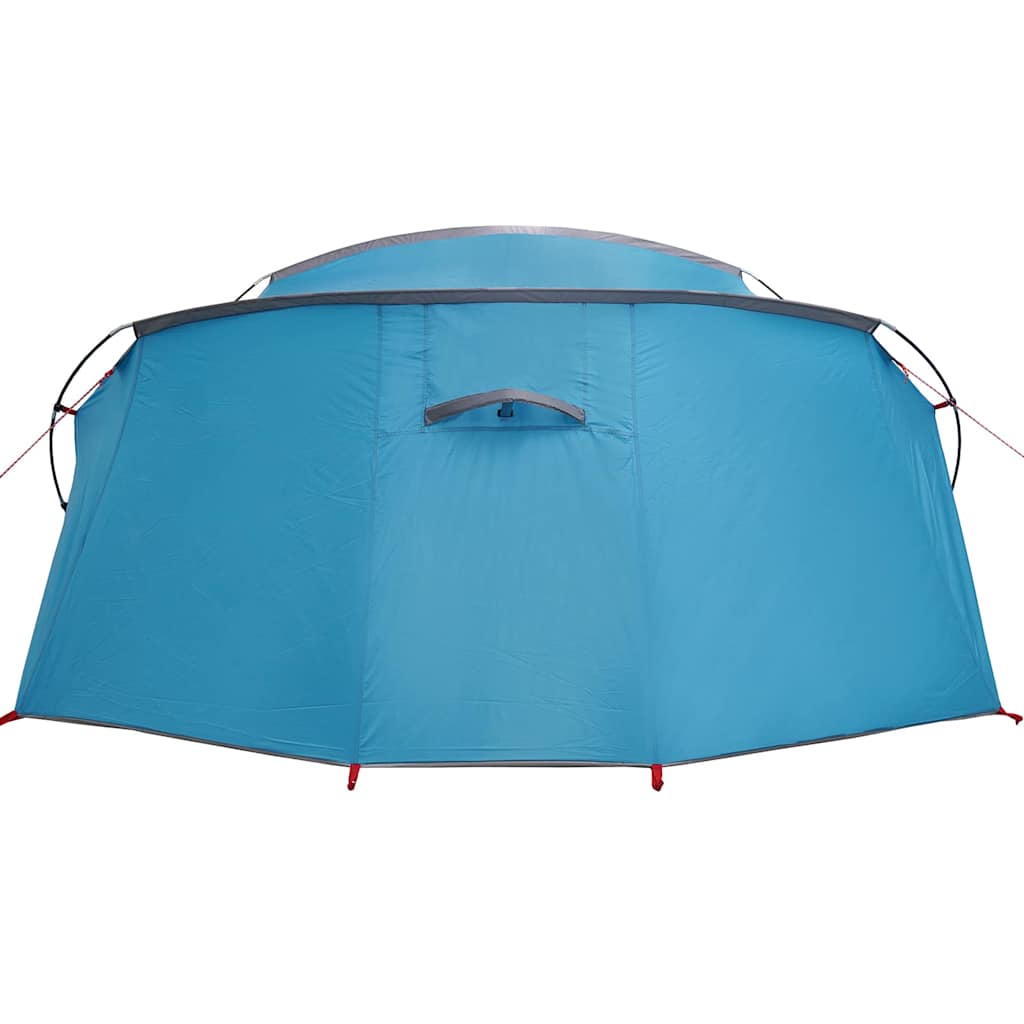 Tunnel Tent 4-Person with Roof Blue and Grey 318 x 275 x 140 cm
