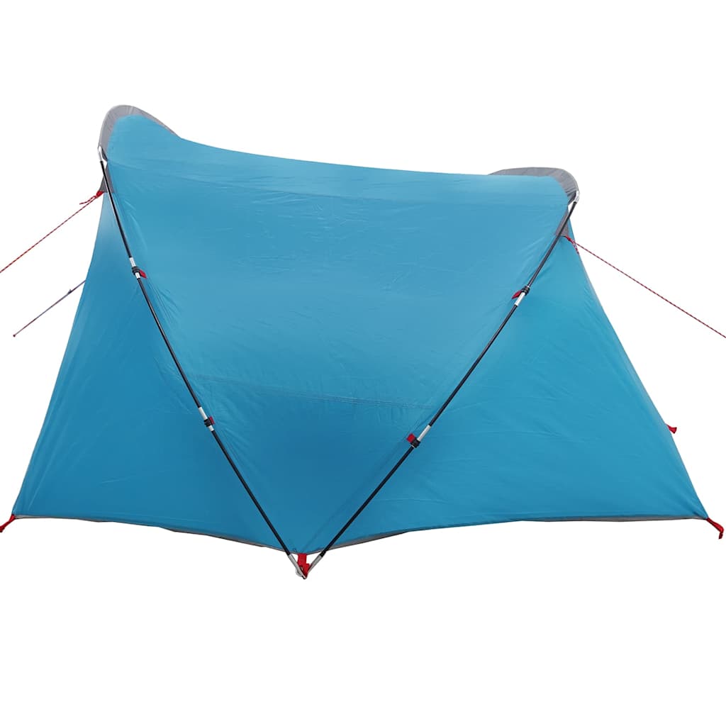 Tunnel Tent 4-Person with Roof Blue and Grey 318 x 275 x 140 cm