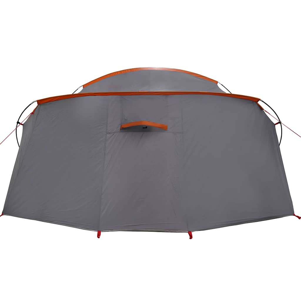 Tunnel Tent 4-Person Grey and Orange 318 x 275 x 140 cm