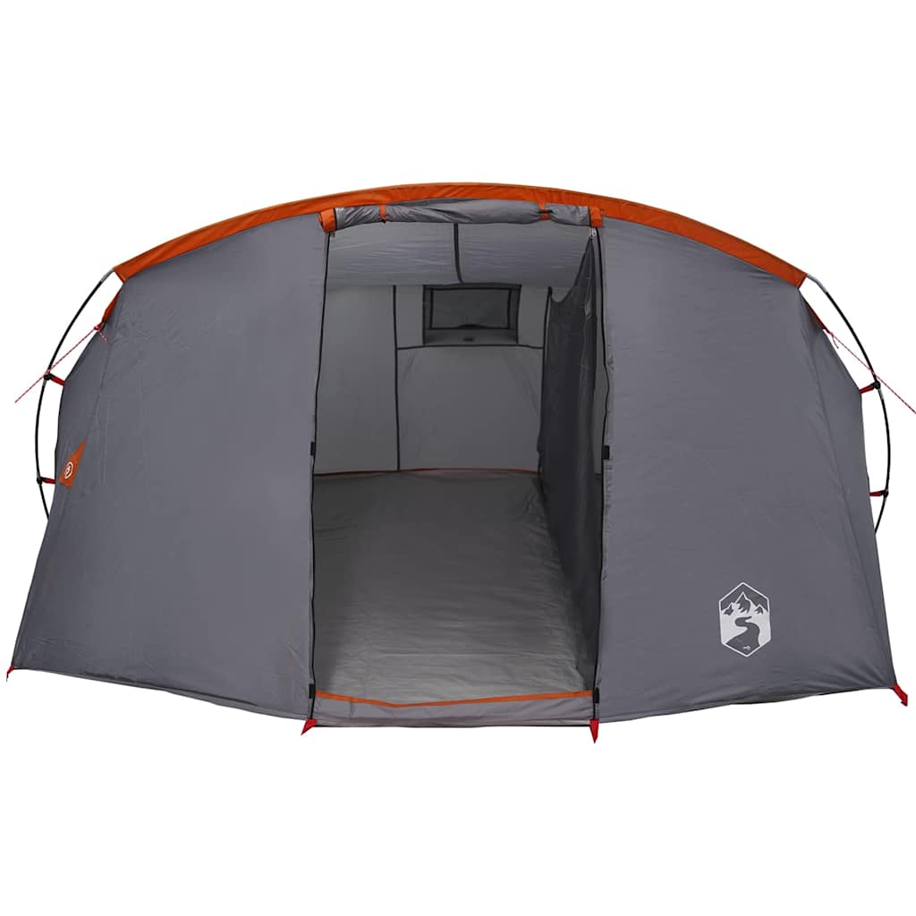 Tunnel Tent 4-Person Grey and Orange 318 x 275 x 140 cm