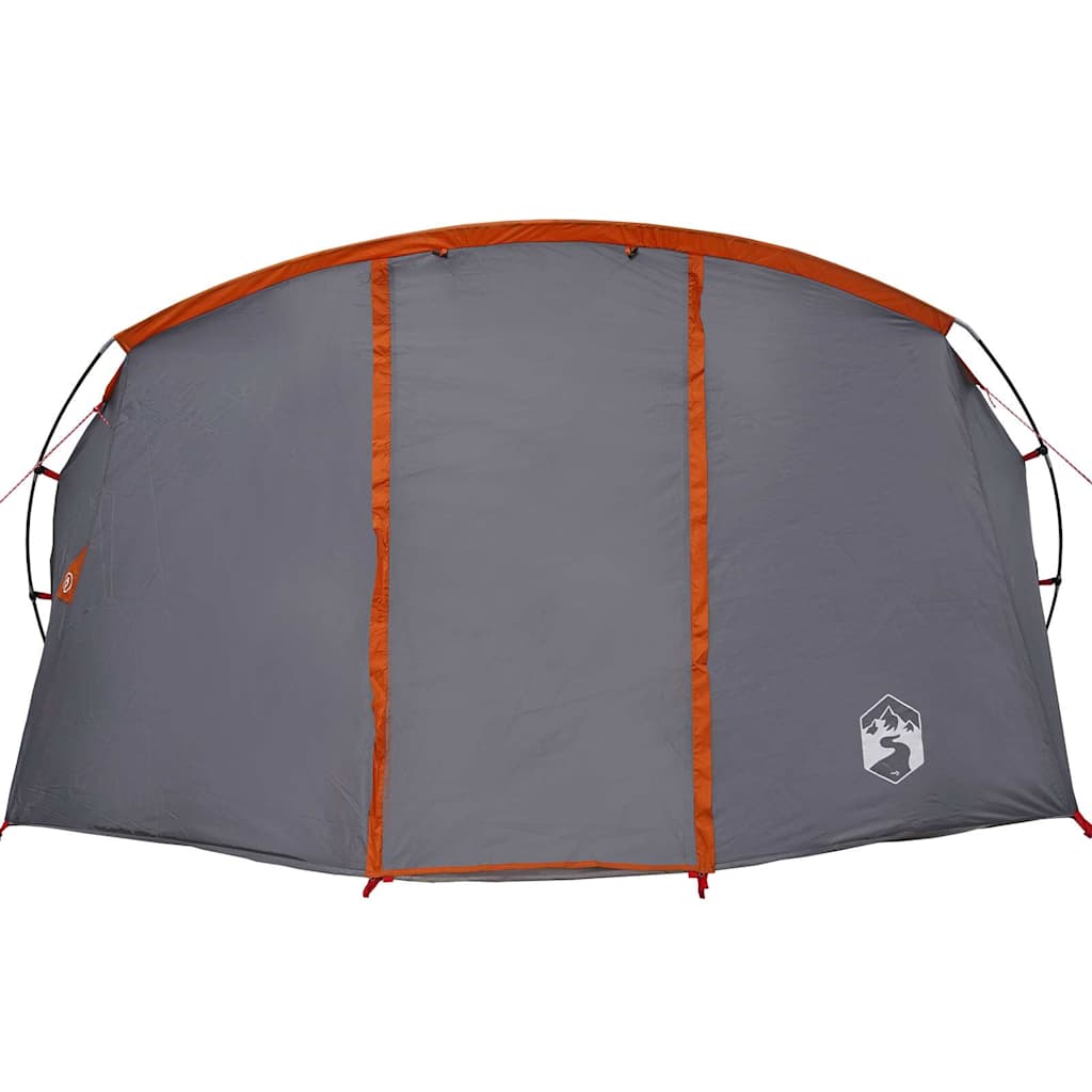 Tunnel Tent 4-Person Grey and Orange 318 x 275 x 140 cm
