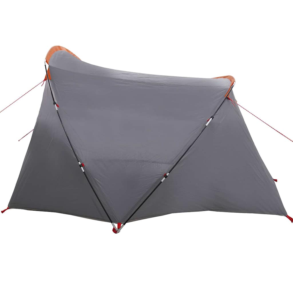 Tunnel Tent 4-Person Grey and Orange 318 x 275 x 140 cm