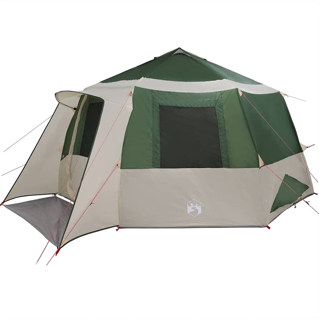 Cabin Tent 12-Person Green and Grey 500 x 500 x 294 cm