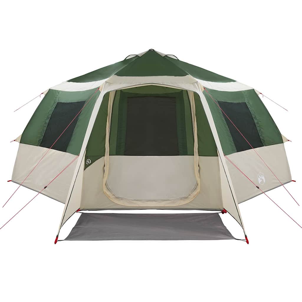 Cabin Tent 12-Person Green and Grey 500 x 500 x 294 cm
