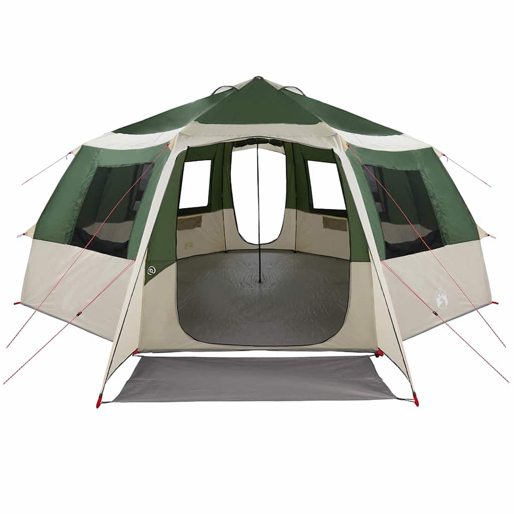 Cabin Tent 12-Person Green and Grey 500 x 500 x 294 cm