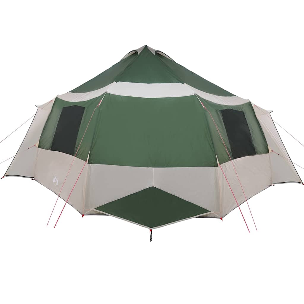 Cabin Tent 12-Person Green and Grey 500 x 500 x 294 cm